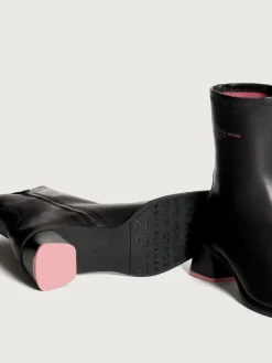 DATE BLACK HEELED ANKLE BOOT