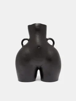 LOVE HANDLES VASE BLACK